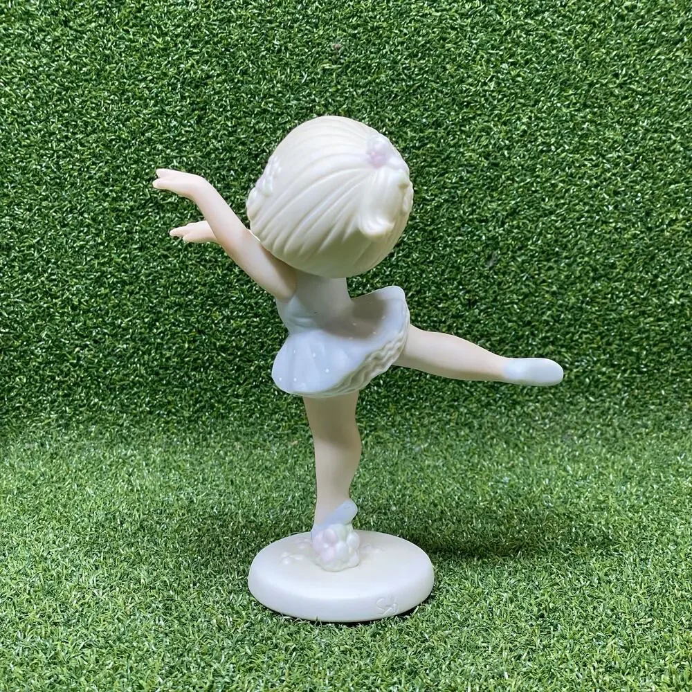 Vintage Precious Moments Lord, Turn My Life Around Porcelain Ballerina Figurine